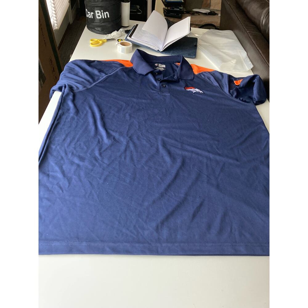 Team apparel men’s NFL Denver broncos polo nshirt size 2xl